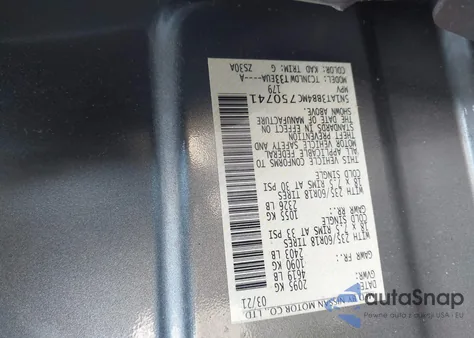 2021 Nissan Rogue Sv Intelligent Awd z USA, uszkodzony, nr VIN 5N1AT3BB4MC750741